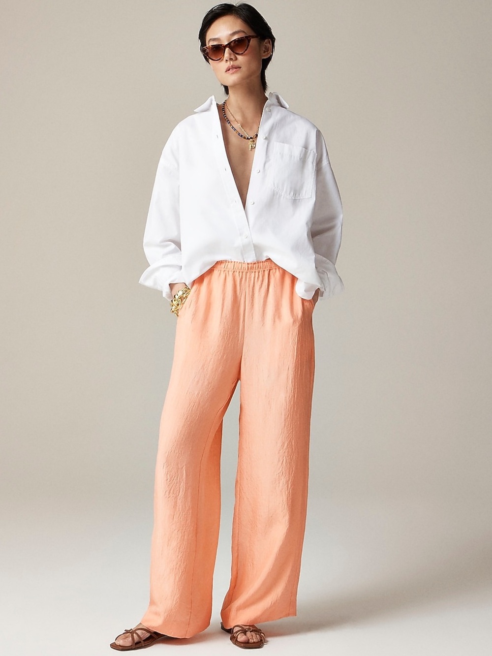 J. Crew Stratus pant in textured satin NWT